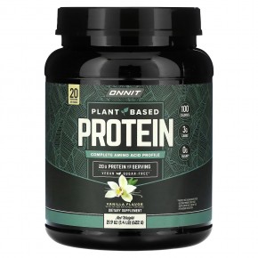 Onnit, Растительный протеин, ваниль, 622 г (1,4 фунта) - описание
