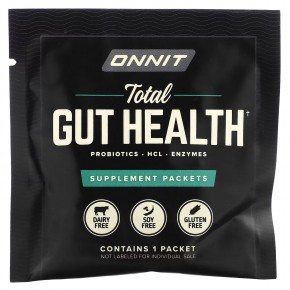 Onnit, Total Gut Health, пакетики с пищевой добавкой, 15 штук в Москве - eco-herb.ru | фото