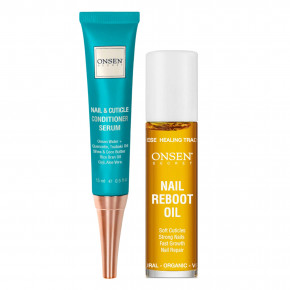 Onsen Secret, Кондиционер для ногтей и кутикулы, сыворотка и масло для восстановления ногтей, 2 шт. - описание | фото