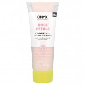 Onyx Professional, Rose Petals, увлажняющий лосьон и сыворотка для тела, дуэт, роза и янтарь, 208 мл (7 жидк. Унций) - описание | фото