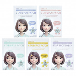 OOTD, Star Spot Patch, Hydrocolloid Blemish Care, 80 патчей - описание | фото