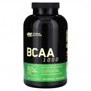 Optimum Nutrition, BCAA 1000, 1000 мг, 400 капсул (500 мг в 1 капсуле) в Москве - eco-herb.ru | фото