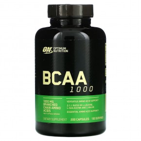 Optimum Nutrition, BCAA 1000, 500 mg, 200 Capsules в Москве - eco-herb.ru | фото