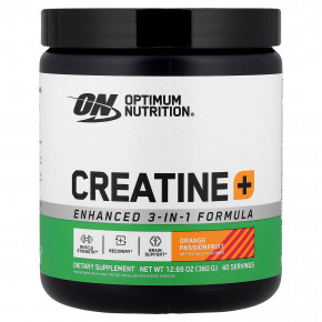 Optimum Nutrition, Creatine +, апельсин и маракуйя, 360 г (12,69 унции) - подробнее Optimum Nutrition, Creatine +, апельсин и маракуйя, 360 г (12,69 унции) - описание