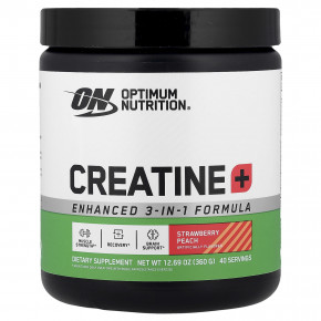Optimum Nutrition, Creatine +, клубника и персик, 360 г (12,69 унции) в Москве - eco-herb.ru | изображение Optimum Nutrition, Creatine +, клубника и персик, 360 г (12,69 унции) в Москве - eco-herb.ru | фото