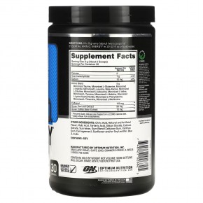 Optimum Nutrition, Essential Amin.O. Energy, голубая малина, 270 г (9,5 унции) в Москве - eco-herb.ru | фото