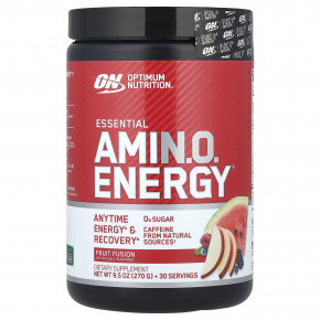 Optimum Nutrition, Essential Amin.O. Energy®, Fruit Fusion, 270 г (9,5 унции) - описание | фото