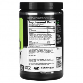 Optimum Nutrition, Essential Amin.O. Energy, со вкусом зеленого яблока, 270 г (9,5 унции) в Москве - eco-herb.ru | фото