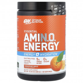Optimum Nutrition, Essential Amin.O. Energy®, Tangerine Wave, 285 г (10,05 унции) - описание | фото