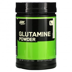 Optimum Nutrition, Глютамин в порошке, неароматизированный, 2,2 фунта (1 кг) - описание
