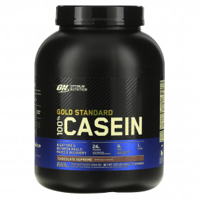 Optimum Nutrition, Gold Standard® 100% Casein, казеин, со вкусом шоколада, 1,8 кг (3,97 фунта) - описание | фото