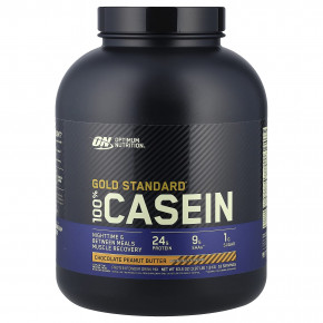 Optimum Nutrition, Gold Standard® 100% Casein, со вкусом шоколада и арахисовой пасты, 1,8 кг (3,97 фунта) - описание | фото