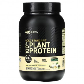 Optimum Nutrition, Золотой стандарт, 100% растительный протеин, сливочная ваниль, 740 г (1,63 фунта) - описание