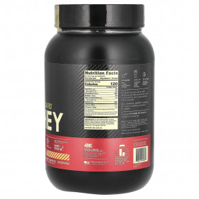 Optimum Nutrition, Gold Standard, 100 % Whey, банан с клубникой, 907 г (2 фунта) в Москве - eco-herb.ru | фото