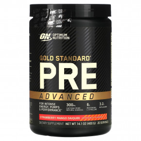 Optimum Nutrition, Gold Standard Pre Advanced, дайкири с клубникой и манго, 400 г (14,1 унции) в Москве - eco-herb.ru | фото