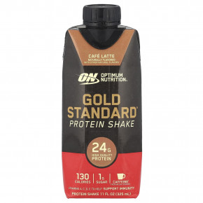 Optimum Nutrition, Gold Standard®, протеиновый коктейль, кофейный латте, 4 коробки по 325 мл (11 жидк. Унций) в Москве - eco-herb.ru | фото