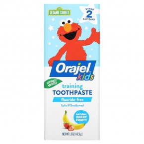 Orajel, Elmo Training Toothpaste, без фтора, от 3 месяцев до 4 лет, Berry Fun, 42,5 г (1,5 унции) в Москве - eco-herb.ru | фото