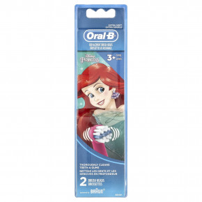 Oral-B, Kids, сменные насадки-щетки, очень мягкие, для детей от 3 лет, Disney Princess, 2 насадки-щетки в Москве - eco-herb.ru | фото