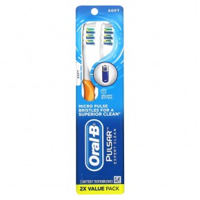 Oral-B, Pulsar, зубная щетка Expert Clean, мягкая, 2 шт. в упаковке в Москве - eco-herb.ru | фото
