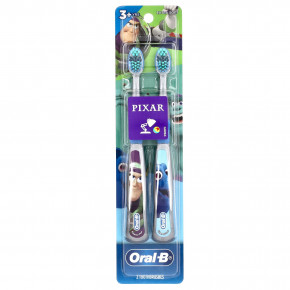 Oral-B, зубная щетка, очень мягкая, для детей от 3 лет, Pixar, 2 шт. в Москве - eco-herb.ru | фото