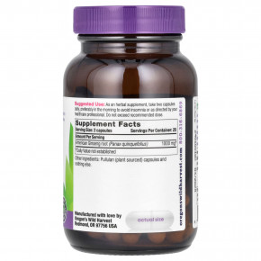 Oregon's Wild Harvest, Американский женьшень, 50 веганских капсул (500 мг на капсулу) в Москве - eco-herb.ru | фото