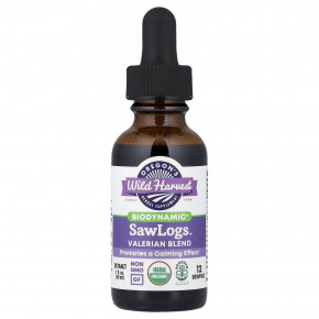 Oregon's Wild Harvest, Biodynamic®, SawLogs™, смесь валерианы, 30 мл (1 жидк. унция) - описание | фото