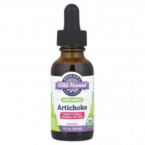 Oregon's Wild Harvest, экстракт органического артишока, 30 мл (1 жидк. унция) - описание | фото
