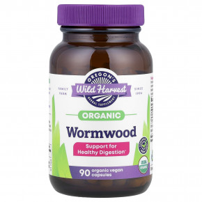 Oregon's Wild Harvest, органическая полынь горькая, 90 органических веганских капсул (260 мг в 1 капсуле) - описание | фото
