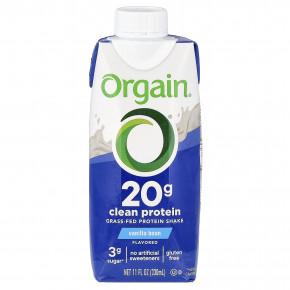 Orgain, чистый протеиновый коктейль от животных травяного откорма, ваниль, 4 пакетика по 330 мл (11 жидк. унций) в Москве - eco-herb.ru | изображение Orgain, чистый протеиновый коктейль от животных травяного откорма, ваниль, 4 пакетика по 330 мл (11 жидк. унций) в Москве - eco-herb.ru | фото