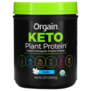 Orgain, Keto, Organic Plant Protein Powder, Vanilla, 0.97 lb (440 g) в Москве - eco-herb.ru | фото