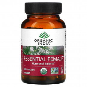 Organic India, Essential Female, Hormonal Balance, 90 растительных капсул в Москве - eco-herb.ru | фото