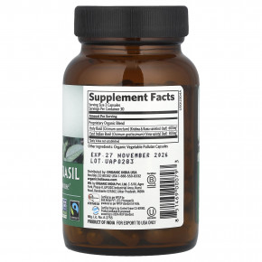 Organic India, тулси (базилик священный), 90 растительных капсул в Москве - eco-herb.ru | фото