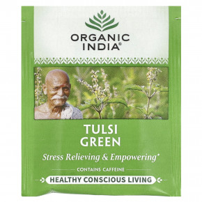 Organic India, Зеленый чай с тулси, 18 пакетиков, 34,2 г (1,21 унции) в Москве - eco-herb.ru | изображение Organic India, Зеленый чай с тулси, 18 пакетиков, 34,2 г (1,21 унции) в Москве - eco-herb.ru | фото