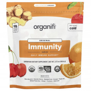 Organifi, Original Immunity, 15 дорожных упаковок, 105,6 г (3,72 унции) - описание | фото
