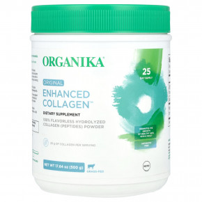 Organika, Enhanced Collagen, коллаген, оригинальный вкус, 500 г (17,64 унции) в Москве - eco-herb.ru | фото