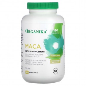 Organika, MACA, 750 mg, 180 Vegetarian Capsules в Москве - eco-herb.ru | фото