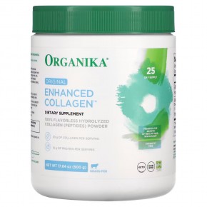 Organika, Enhanced Collagen, коллаген, оригинальный вкус, 500 г (17,64 унции) в Москве - eco-herb.ru | фото