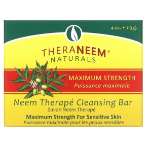 Organix South, TheraNeem Naturals, Neem Therapé, очищающее мыло, максимальная сила действия, 113 г (4 унции) в Москве - eco-herb.ru | фото