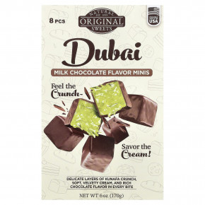 Original Natural Sweets, дубайский молочный шоколад, мини-печенье, 8 шт., 170 г (6 унций) - подробнее Original Natural Sweets, дубайский молочный шоколад, мини-печенье, 8 шт., 170 г (6 унций) - описание