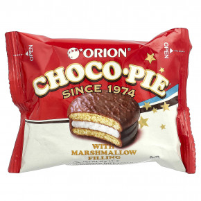 Orion, Choco Pie® with Marshmallow Filling, 12 Individual Packages, 16.5 oz (468 g) в Москве - eco-herb.ru | фото