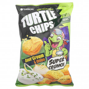 Orion, Turtle Chips, сметанный лук, 160 г (5,64 унции) - описание