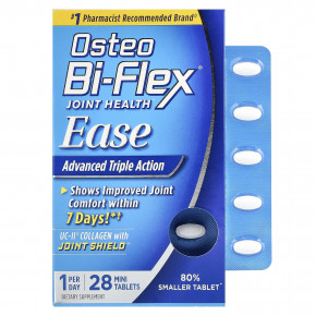 Osteo Bi-Flex, Joint Health, Ease, улучшенная формула тройного действия, 28 мини-таблеток - подробнее Osteo Bi-Flex, Joint Health, Ease, улучшенная формула тройного действия, 28 мини-таблеток - описание