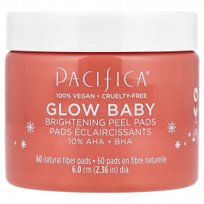 Pacifica, Glow Baby, осветляющие пилинги, 60 шт. в Москве - eco-herb.ru | фото