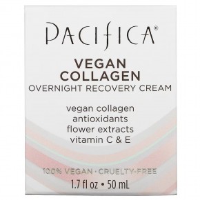 Pacifica, Vegan Collagen, ночной восстанавливающий крем, 50 мл (1,7 жидк. Унции) в Москве - eco-herb.ru | фото