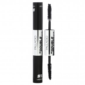Palladio, Double Agent Mascara, черная как смоль, 5,5 мл (0,19 жидк. унц.) - описание | фото