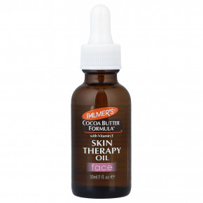 Palmer's, Cocoa Butter Formula® с витамином E, лечебное масло для кожи лица, натуральный шиповник, 30 мл (1 жидк. унция) - описание | фото