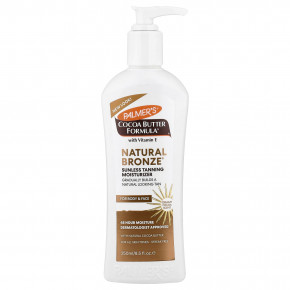 Palmer's, Cocoa Butter Formula® с витамином E, Natural Bronze®, увлажняющий крем для загара, 250 мл (8,5 жидк. унции) - описание | фото