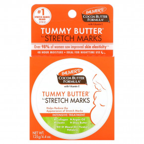 Palmer's, Cocoa Butter Formula®, Tummy Butter, масло от растяжек с витамином E, 125 г (4,4 унции) в Москве - eco-herb.ru | фото