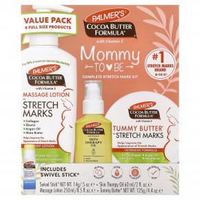 Palmer's, Mommy To Be, комплексный набор от растяжек, 4 шт. в Москве - eco-herb.ru | фото