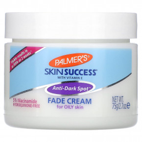 Palmer's, Skin Success® с витамином E, крем для обесцвечивания пигментных пятен для жирной кожи, 75 г (2,7 унции) - описание | фото